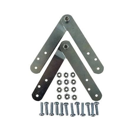 Toolpro Tool Hinge Kit for 5' & 6' Flat-Top Sawhorse Ladders - 2 Hinges & Mounting Hardw TP20328